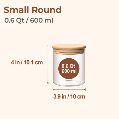 ComSaf 2Pcs Large Glass Storage Containers with Lids 4Qt, 1 Gallon Wide Mouth Flour Sugar Storage Containers, Large Capacity and Sealed for Rice, Cereal, Oat, Easy Clean and Scoop, Pantry Organization