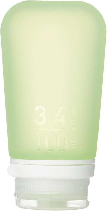 humangear GoToob+ (XL) | Refillable Silicone Travel Bottle | Locking Lid | Food-Safe Material | Blue, XL (6 fl.oz.; 177ml)