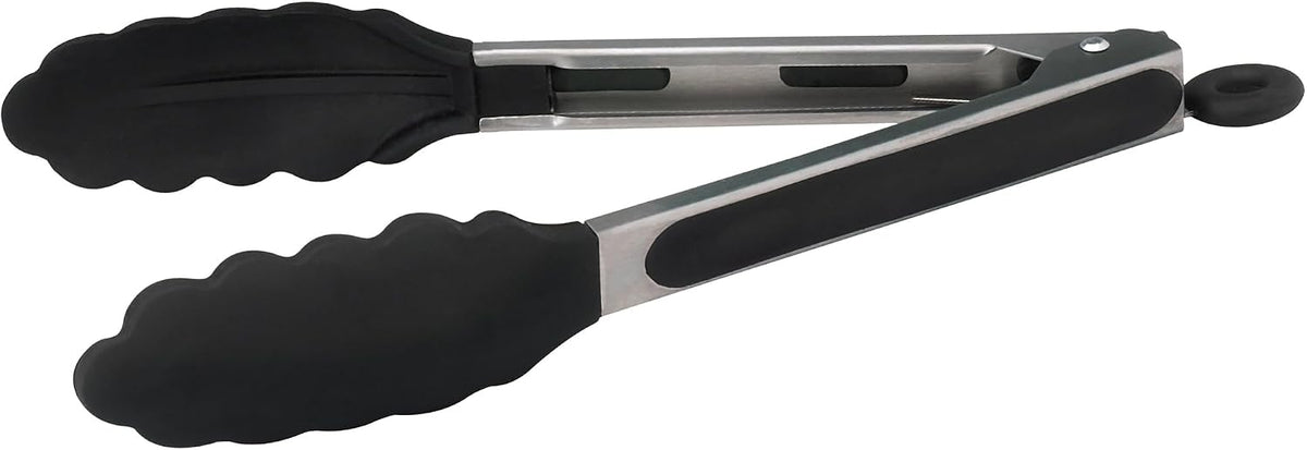 Winco 9" Heavy-Duty Utility Stainless Steel Tongs