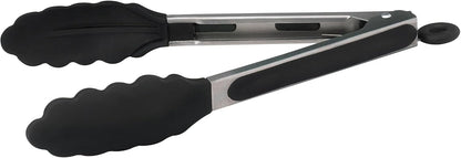 Winco 9" Heavy-Duty Utility Stainless Steel Tongs