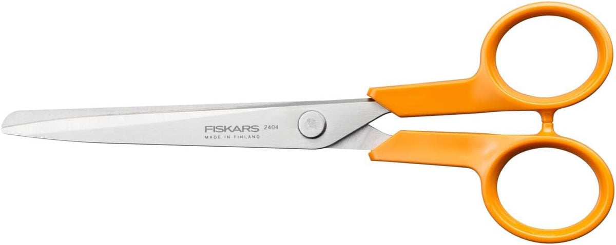 Fiskars Classic Kitchen Scissors, Serrated Blades, Right-Handed use, Total Length: 18.7 cm, Improved Torx Screw and More Ergonomic Handle, Quality Steel/Plastic, Orange, 1075051