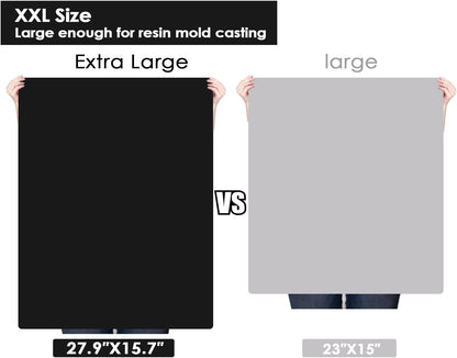 Extra Large Silicone Mats for Kitchen Counter, 27.6'' x 19.7'' Nonskid Silicone Placemats for Kids, Nonstick Purple Silicone Mat for Baking Crafts, Silicone Dab Mat Heat Resistant, 1Pack - Colors B