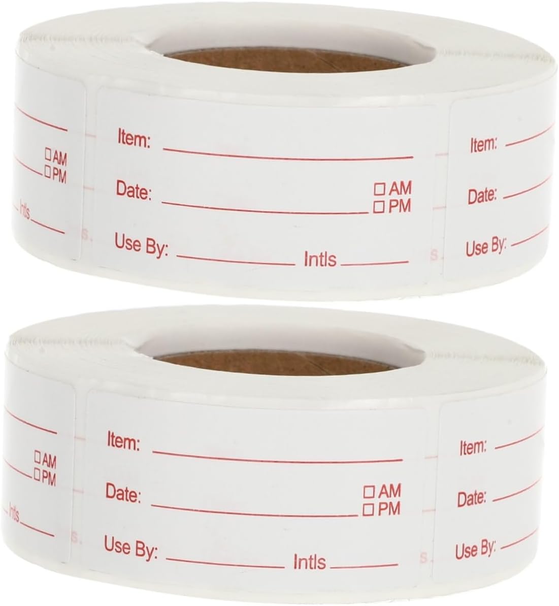 SHINEOFI 2rolls Food Storage Date Labels Removable Labels for Food Containers Kitchen Sticker to Write for Jars