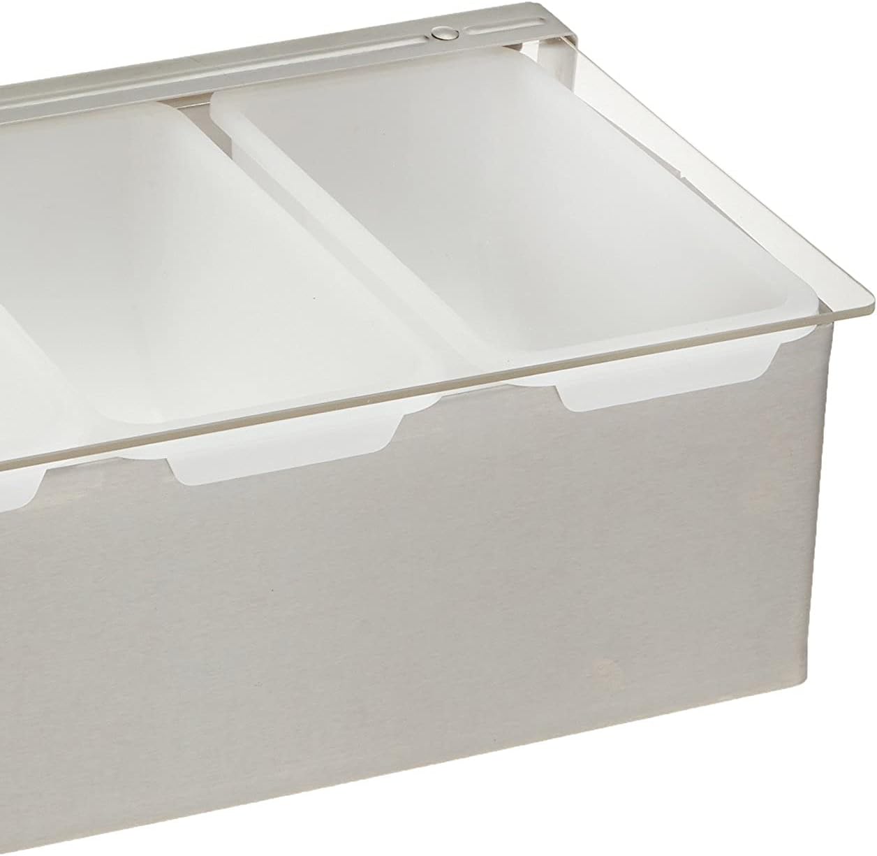 Winco Condiment Holder, 4 Compartment, S/S Base