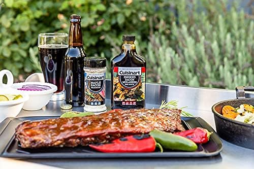 Cuisinart CPK-210 Grilling Prep and Serve Trays, Black and Red Large 18” x 14.5”