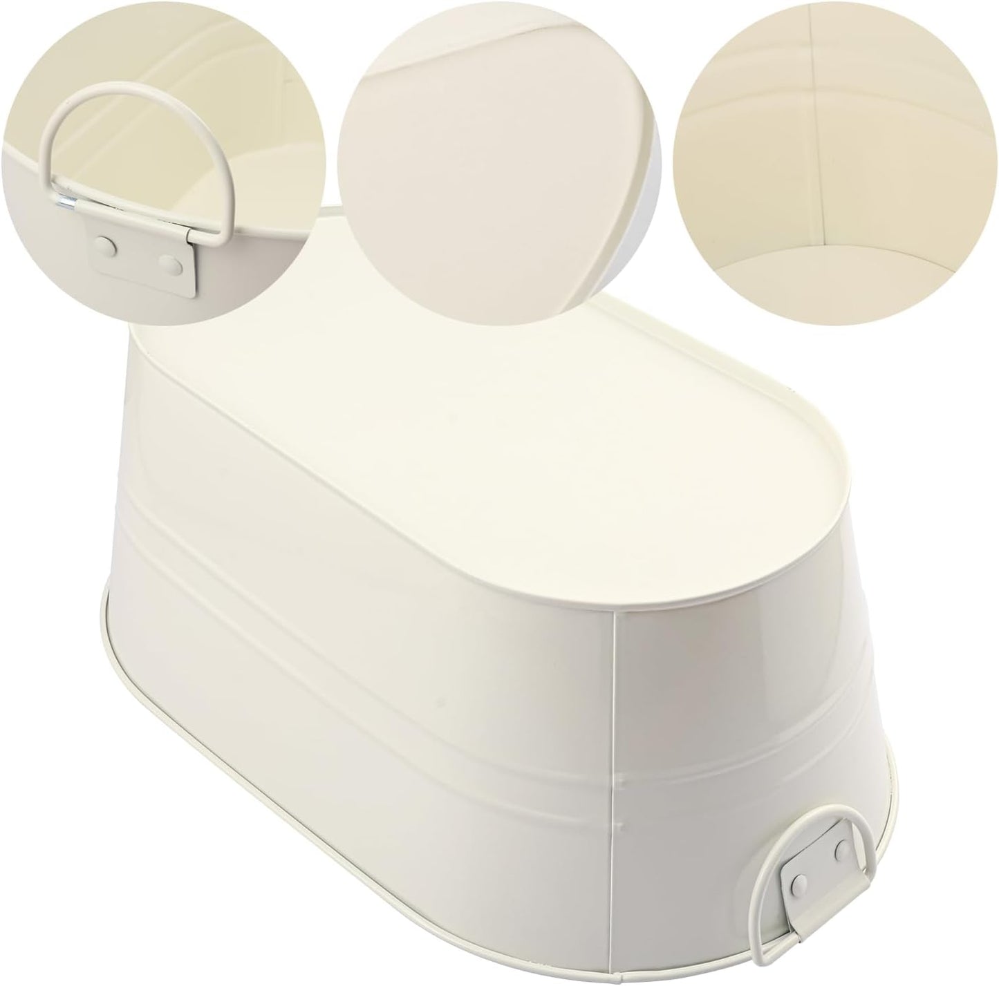 3 Pack 15.3" x 9" x 6" Yellow Metal Galvanized Tub with Handles, 3 Gallon Large Beverage Tubs for Parties, Beer, Wine, and Cocktails, Rust-Proof and Durable Ice Buckets