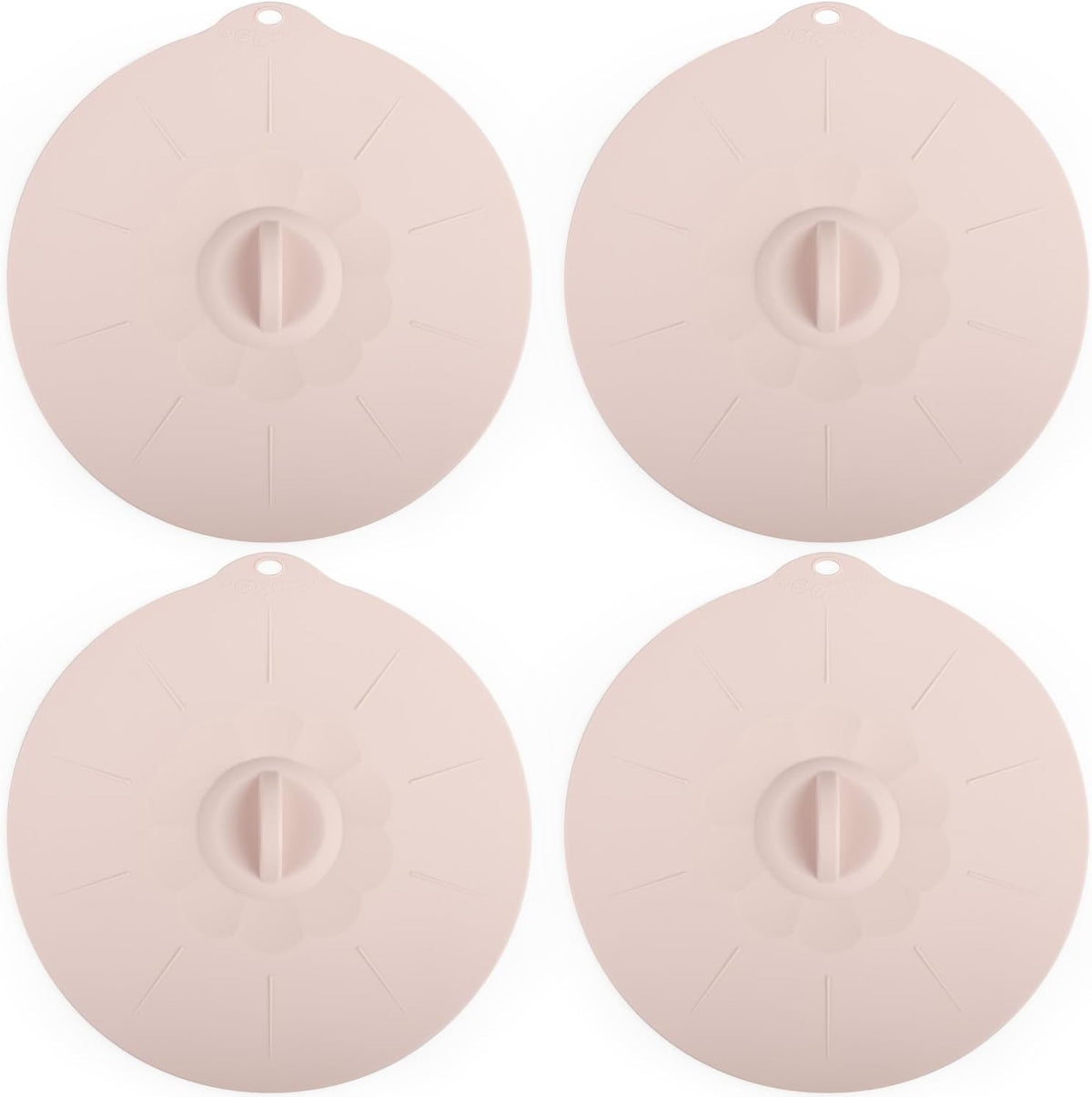 4 Pack 9.4" Silicone Lids for Cups Bowls Plates Pans, Microwave Splatter Cover, Kitchen Containers Lids Cover for Food Storage,Light Green Large