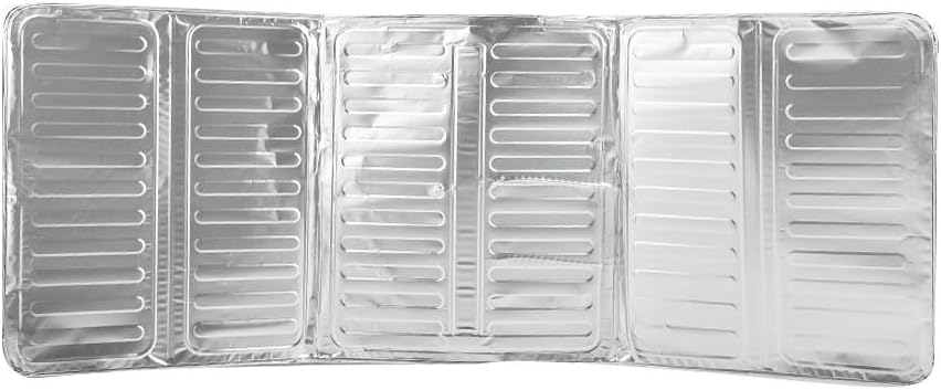 Aluminum Foil Cooking Frying Oil Splash Screen Cover with 3 Hinged Panels for Grease Protection, Fits Most Gas Stoves, Easy to Clean Kitchen Tool Guard