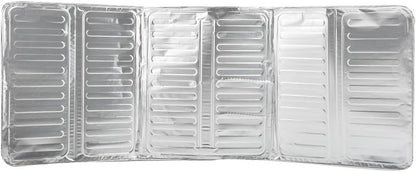 Aluminum Foil Cooking Frying Oil Splash Screen Cover with 3 Hinged Panels for Grease Protection, Fits Most Gas Stoves, Easy to Clean Kitchen Tool Guard