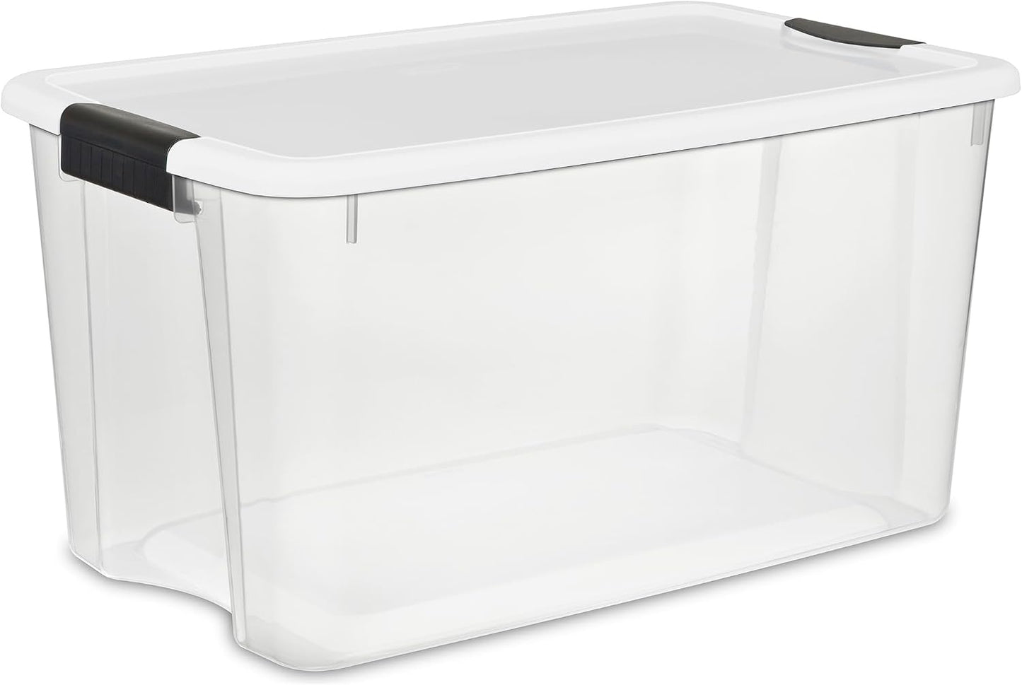 Sterilite 6-Pack Ultra Latching Box, Storage Bins with Lids, Clear Plastic, 18 Qt – Large Heavy-Duty Organizing Bin Containers for Home, Closet, Kitchen, Pantry, Bathroom, and Office