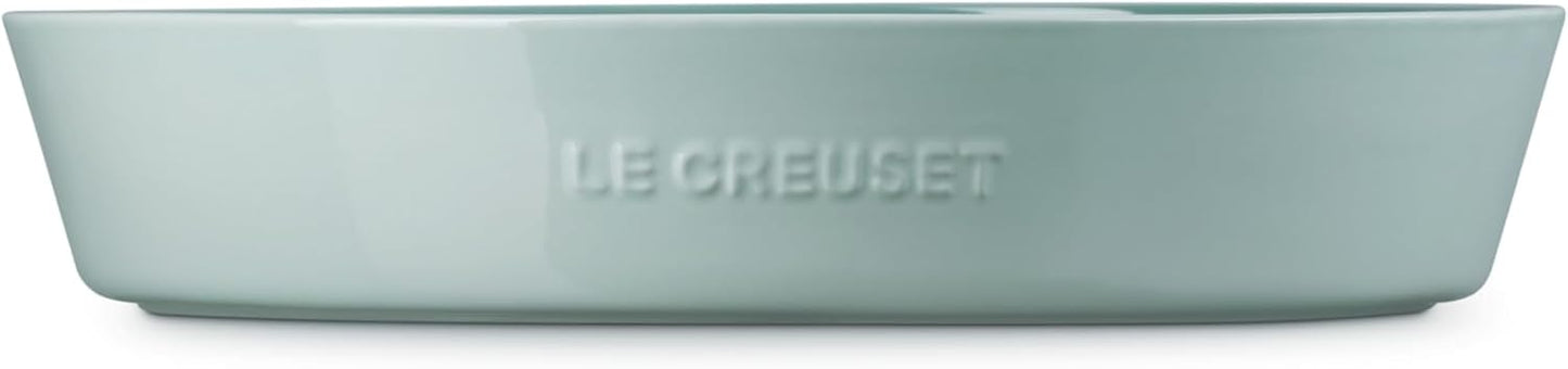 Le Creuset Stoneware Signature Oval Chip and Dip Platter, 13", White
