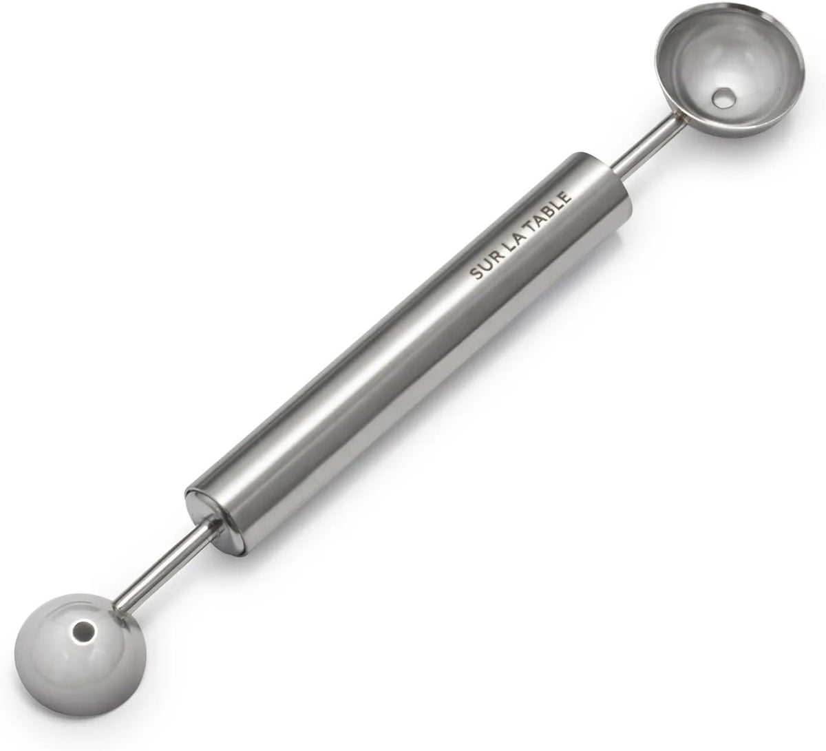Sur La Table Stainless Steel Dual Melon Baller, Silver