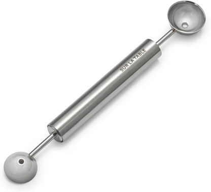 Sur La Table Stainless Steel Dual Melon Baller, Silver