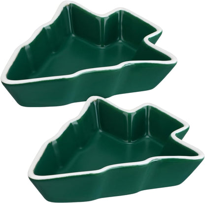 Operitacx Ceramics Serving Tray Christmas Tree Fruit Tray, Veggie Tray Fruit Platter for and Vegetable Snacks Dips