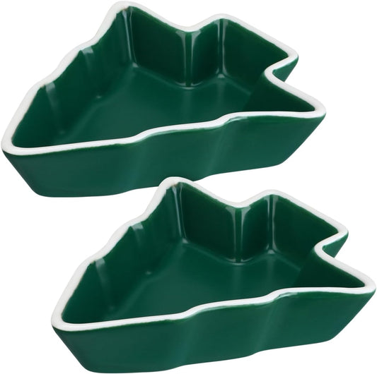 Operitacx Ceramics Serving Tray Christmas Tree Fruit Tray, Veggie Tray Fruit Platter for and Vegetable Snacks Dips