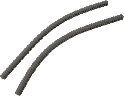 Silicone Oven Rack Guards Heat Resistant Edge Protectors Prevent Burns Dishwasher Safe 2 Pack(Black)