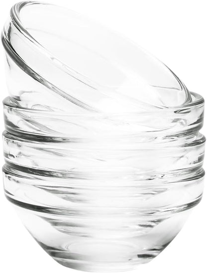 2.5 oz Mini Pinch Bowls, Little Condiment Dishes for Meal Prepping, Dipping Sauces, or Small Servings, Dishwasher and Microwave Safe