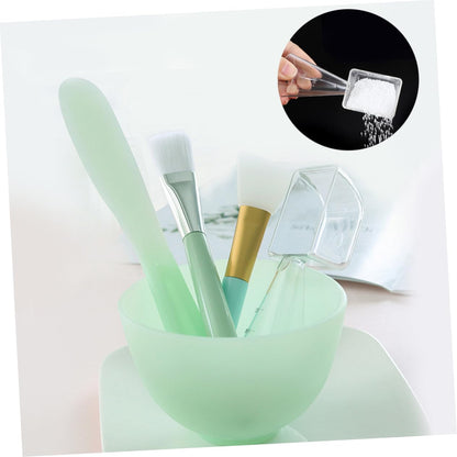 5pcs Silicone Facial Mask Bowl Set Kit Diy Face Mask Mixing Bowls Facial Stick Tool Plastic Makeup Tools