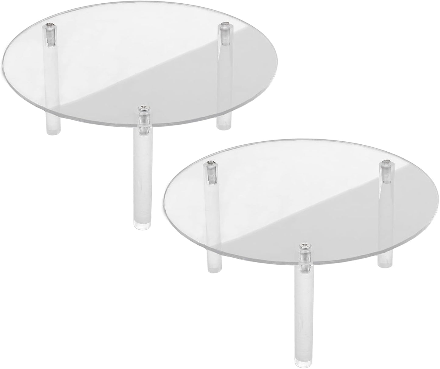 1 Piece Clear Drink Dispenser Stand, Fit Max 7.87 Inch Diameter of Glass Beverage Dispenser, Acrylic Plant Stand for Parties and Events (Height: 9.8cm/4"）