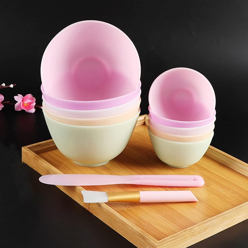 GLEAVI Diy Mask Mixing Bowl Set 3pcs Silicone Mixing Bowls for Face Mask Easy to Clean