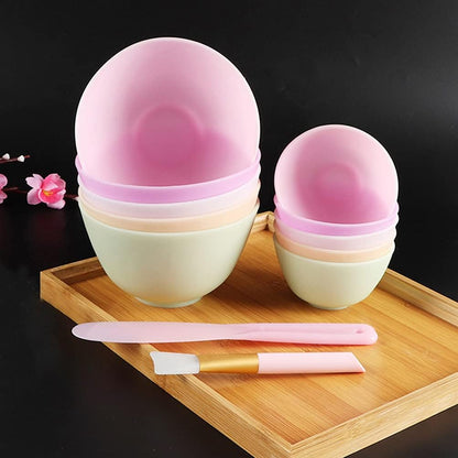GLEAVI Diy Mask Mixing Bowl Set 3pcs Silicone Mixing Bowls for Face Mask Easy to Clean