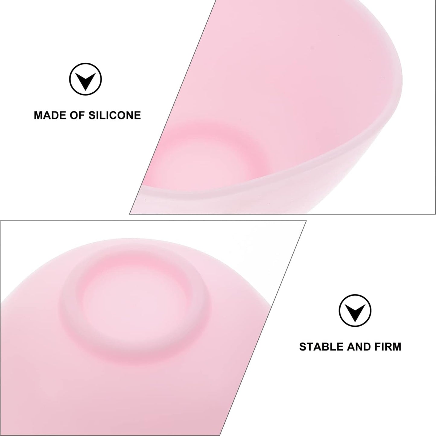 Silicone Mixing Bowl Set 8X5CM Odorless Anti-Drop Prep Bowl for Home Use for Facial Masks and Measuring Ingredients