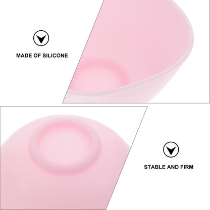 Silicone Mixing Bowl Set 8X5CM Odorless Anti-Drop Prep Bowl for Home Use for Facial Masks and Measuring Ingredients
