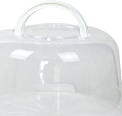 Cake Carrier with Lid and Handle, Serving Tray, Cupcake Container for Desserts, Kitchen, Dishes, 6 inch