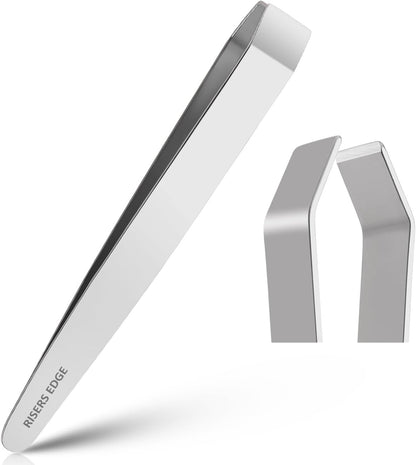 Fish Bone Tweezers, Professional Stainless Steel Fish Bone Remover Tool, Precision Non-Slip Kitchen Tweezers for Salmon, Trout & Seafood, Chef Food Tweezers, Fish Scale Remover