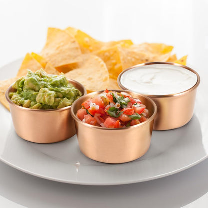 Ramekin Sauce Dipping Bowl Mini Sauce Cups Pudding Condiment Cups for Home Party Stainless Steel (Sliver 12 Pack 50ml)