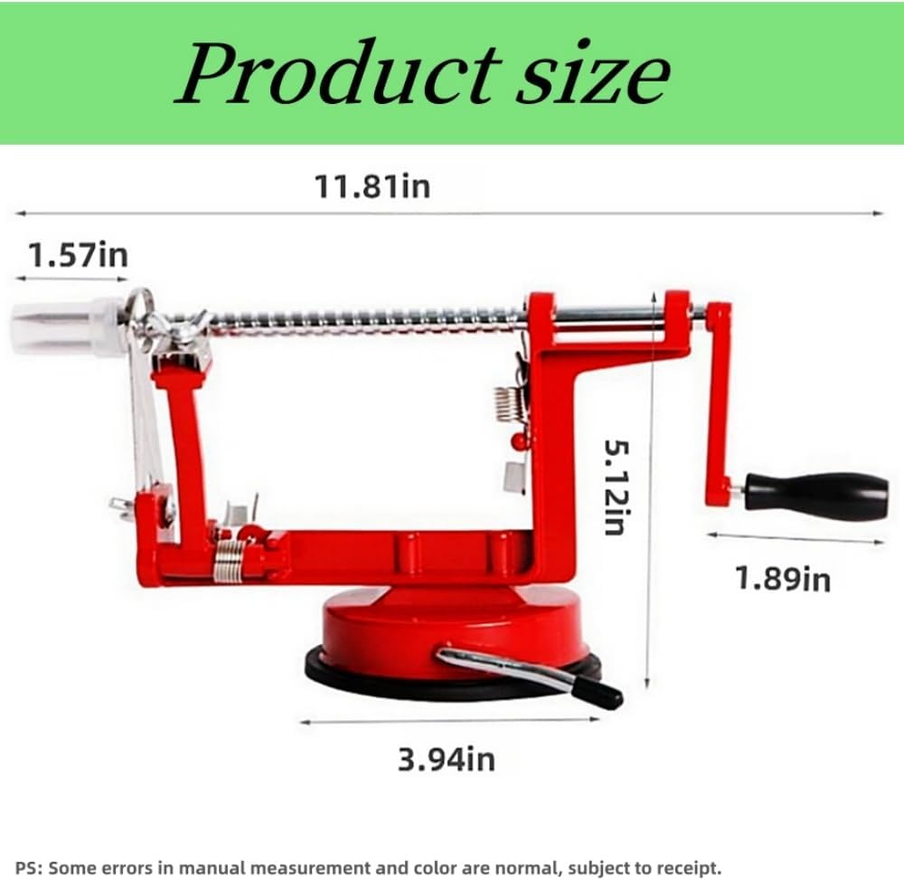 Apple Peeler Corer Slicer 3-in-1 Suction Base Adjustable