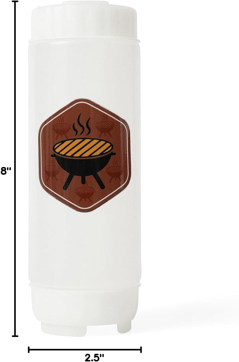 No‑Drip FIFO BBQ Sauce Squeeze Bottle – 18oz BPA-Free Refillable Dispenser with White Twist Cap for Mess-Free Pouring – Ideal for Barbecue, Glazes, Honey Mustard, Marinades, Teriyaki