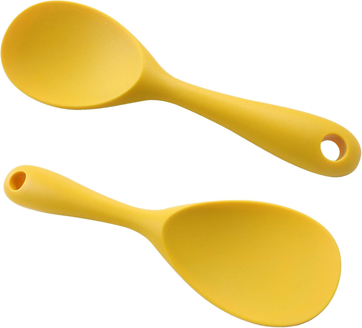 2Pcs Silicone Rice Paddle, Gray