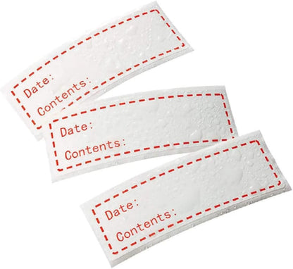 Angoily Kitchen Food Storage Labels Dates 500pcs Record Date Stickers for Easy Identification Removable Labels for Pantry Organization and Freezer Use