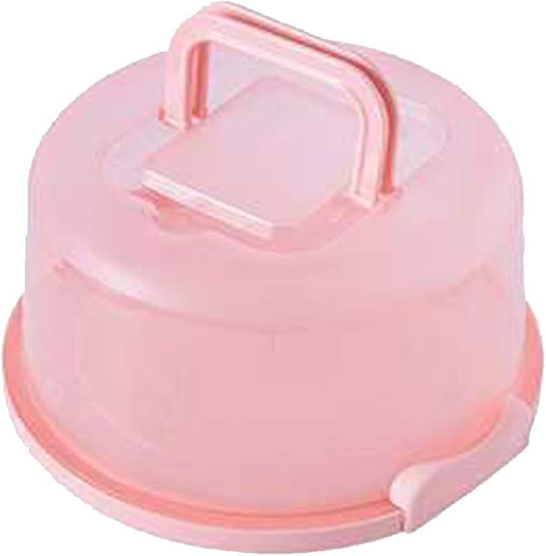 Cake Carrier with Lid and Handle, BPA-Free Cake Containers Cake Holder for 10 inch Cake Cupcake Carrier - Plastic Cover Two Sided Base for Transport Pies Nuts Fruit Perfect Gifts (Blue)