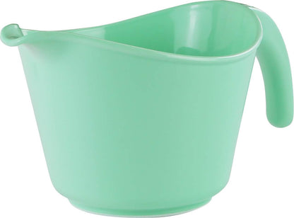 Batter Bowl With Pour Spout, Non-Slip Base,Space Saving Detachable Handle with Lid, 2 QT Heavy Duty BPA-Free Microwave & Dishwasher Safe (Fresh Lemons)