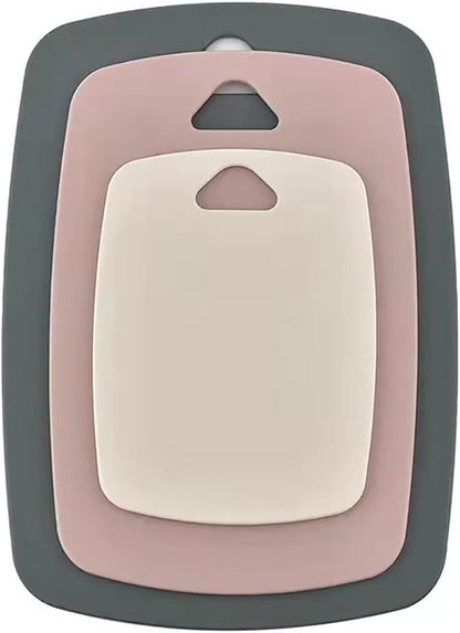 Cutting Board Set for Kitchen,Plastic Large-small Chopping Board Set of 3,Dishwasher Safe,BPA Free