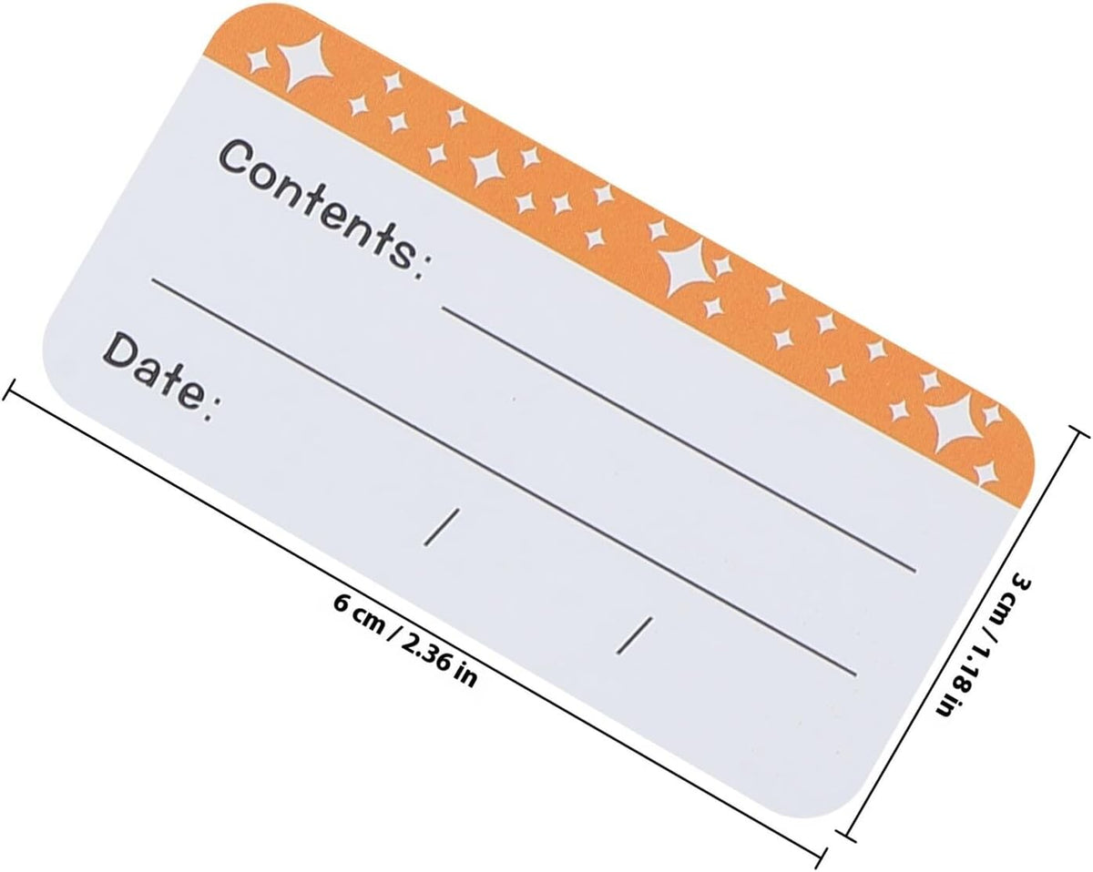 NUOBESTY Waterproof Food Date Stickers for Freezer and Pantry Containers, 50 Sheets (10pcs X 5), Sturdy Food Storage Labels for Jars, Seasoning, and Kitchen Organization