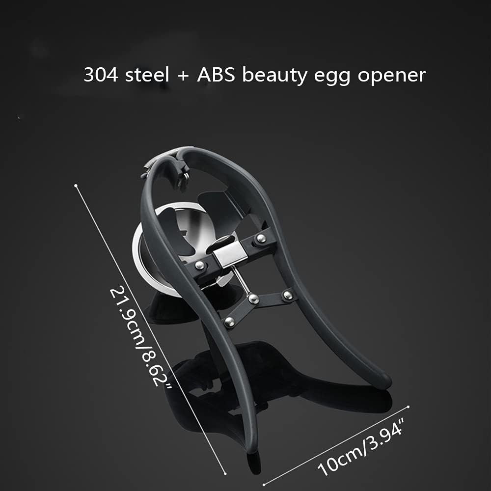 Egg Cracker,l Egg Opener, Automatic Egg Cracking Tool, Easy Eggshell CutterEggshell Cutter Egg Separator Creative Kitchen Tools (black)