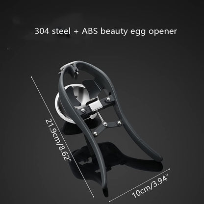 Egg Cracker,l Egg Opener, Automatic Egg Cracking Tool, Easy Eggshell CutterEggshell Cutter Egg Separator Creative Kitchen Tools (black)