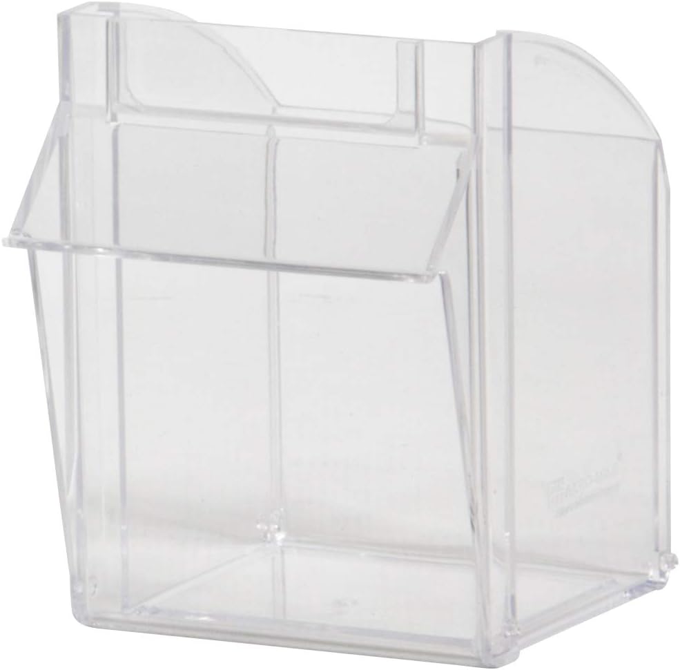 Akro-Mils TiltView Plastic Storage Cabinet with 6 Tilt Out Bins, Horizontal Organizer, Teacher Toolbox, and Office Supply Organizer, 23-5/8" W x 3-1/2" H x 3-3/4" D, Stone