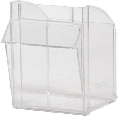 Akro-Mils TiltView Plastic Storage Cabinet with 6 Tilt Out Bins, Horizontal Organizer, Teacher Toolbox, and Office Supply Organizer, 23-5/8" W x 3-1/2" H x 3-3/4" D, Stone