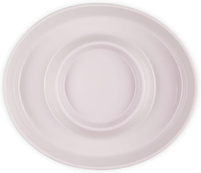 Le Creuset Stoneware Signature Oval Chip and Dip Platter, 13", White