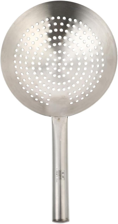 UPKOCH Stainless Steel Skimmer Spoon Fine Mesh Filter Strainer for Frying Hot Pot Vegetables Meat Wonton 16.92 inch Handle Kitchen Gadget for Daily Cooking