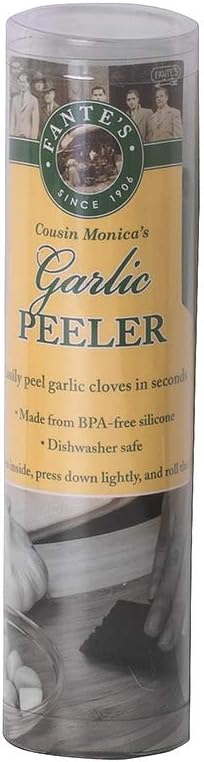 Fantes No-Peel, Self Cleaning Garlic Press, 6.25 x 1-Inches, the Italian Market Original since 1906