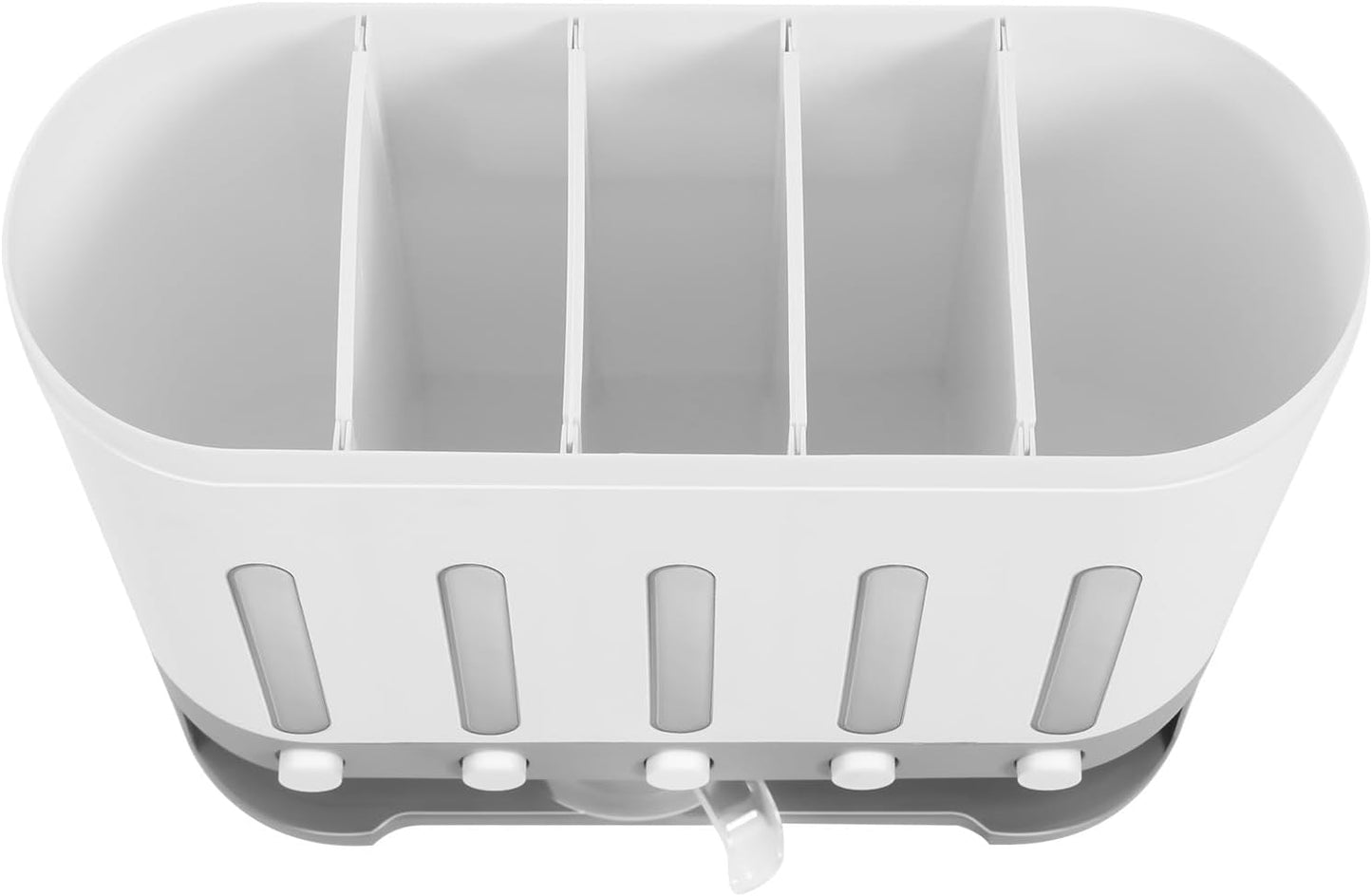 LYNICESHOP 5-Compartment Dry Food Dispenser & Storage Containers Set,Wall Mounted & Tabletop Grain Dispenser for Rice, Pet Food, Coffee Beans,Large Capacity with Measuring Cup
