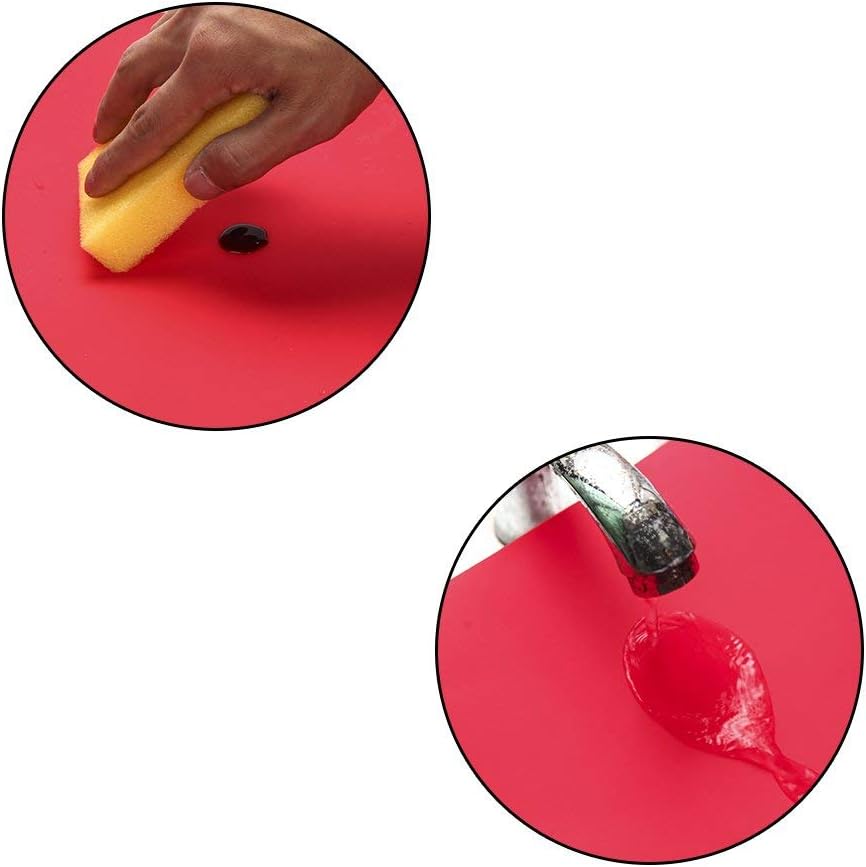 27.5 ''by 19.6 ''Oversize Silicone Placemat for Craft Flexible Multipurpose Huge Extra Large Size Non Slip Waterproof Baking Mat Sheet Black 1 PCS