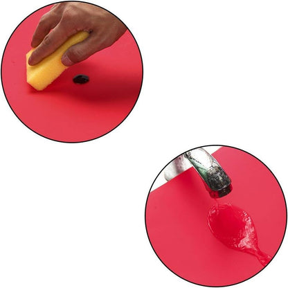 27.5 ''by 19.6 ''Oversize Silicone Placemat for Craft Flexible Multipurpose Huge Extra Large Size Non Slip Waterproof Baking Mat Sheet Black 1 PCS