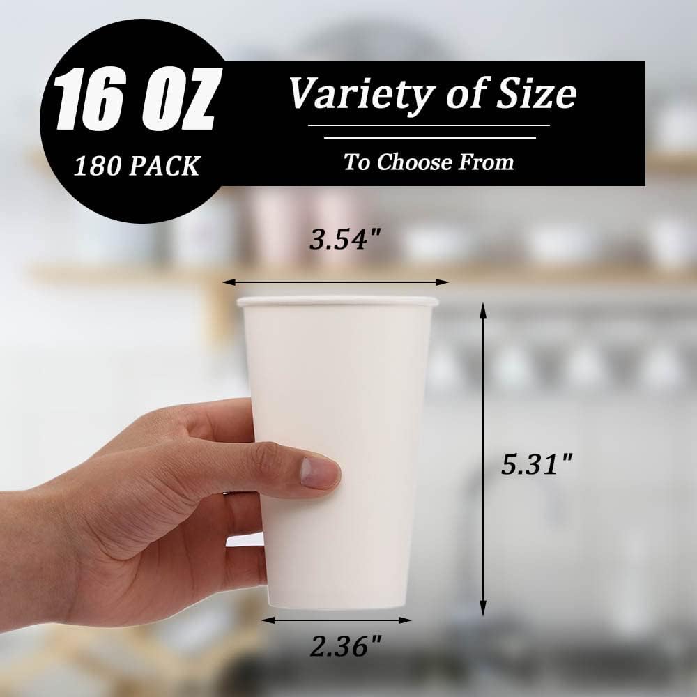 Lamosi 100 Pack 5 oz Paper Cups, Disposable Small Bathroom Cups 5oz, Mini Espresso Cups for Mouthwash, Travel, Party, Picnics, Home