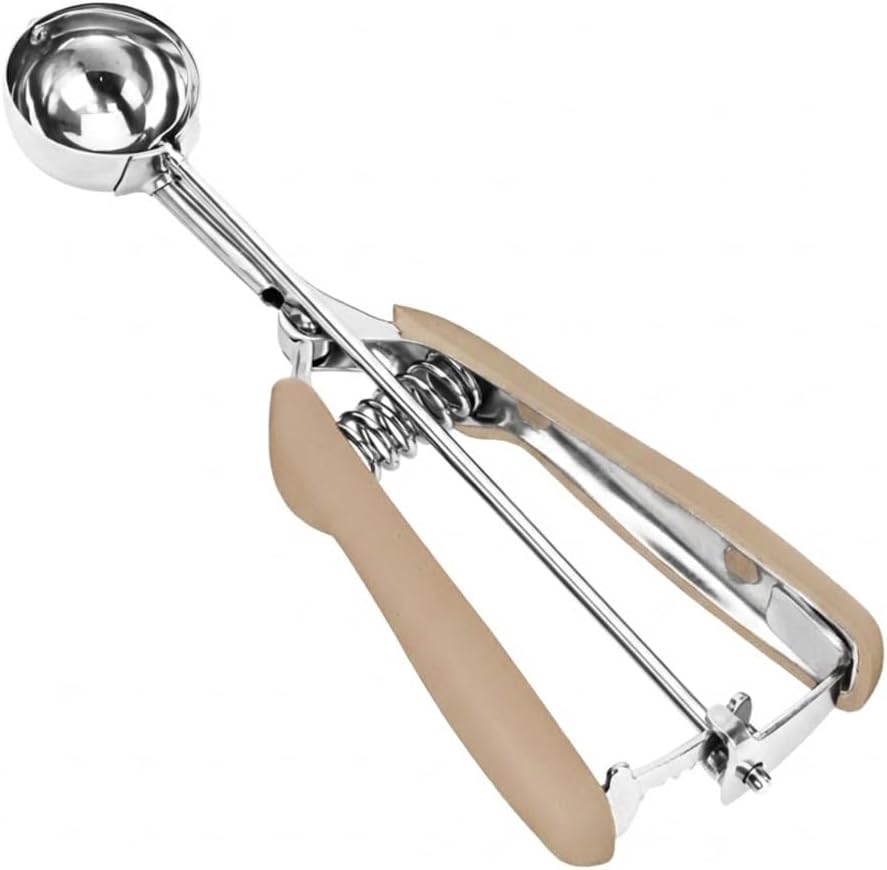 Ice Cream Scoop, 18/8 Stainless Steel Cookie Scoop, Cookie Scoops for Baking, 2 Tbsp/ 30 ml/ 1 oz Cookie Dough Scoop, Ice Cream Scooper with Trigger Release, Cookie Scooper for Baking